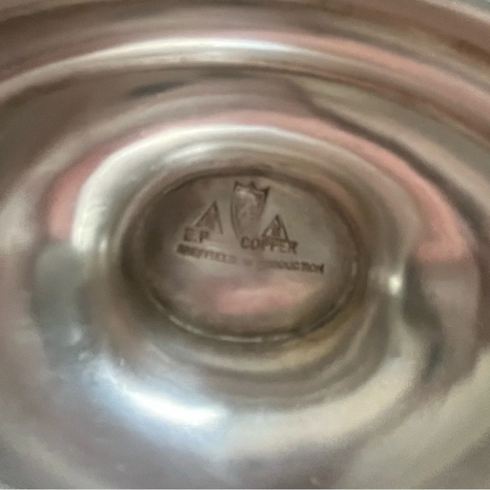 Elegant E.P. Sheffield Reproduction Silverplated over Copper Gravy/ Sauce Boat